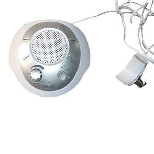 Homedics SoundSleep White Noise Sound Machine,‎ Silver, Small Travel Silver